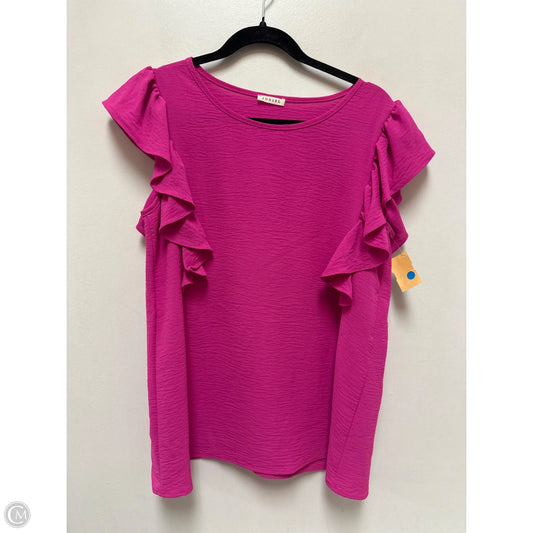 Top Short Sleeve By Jodifl In Pink, Size: M