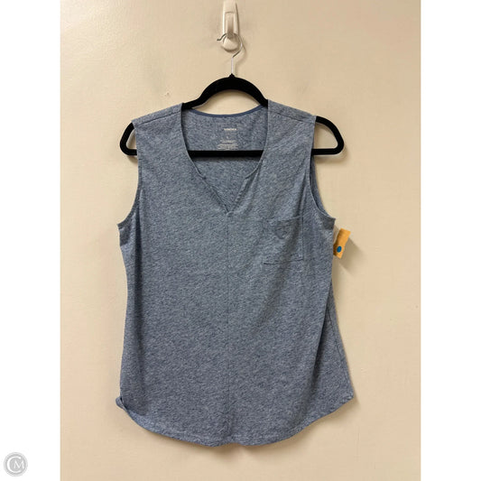 Top Sleeveless By Sonoma In Blue, Size: L