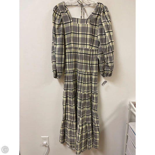 Dress Casual Maxi By Top Shop In Black & Cream, Size: Xs