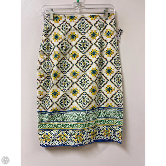Skirt Midi By Antonio Melani In Blue & Yellow, Size: 0p