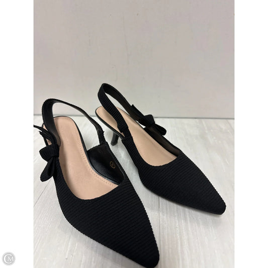 Shoes Heels Kitten By Clothes Mentor In Black, Size: 8