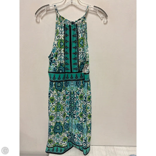 Dress Casual Short By London Times In Green & White, Size: M