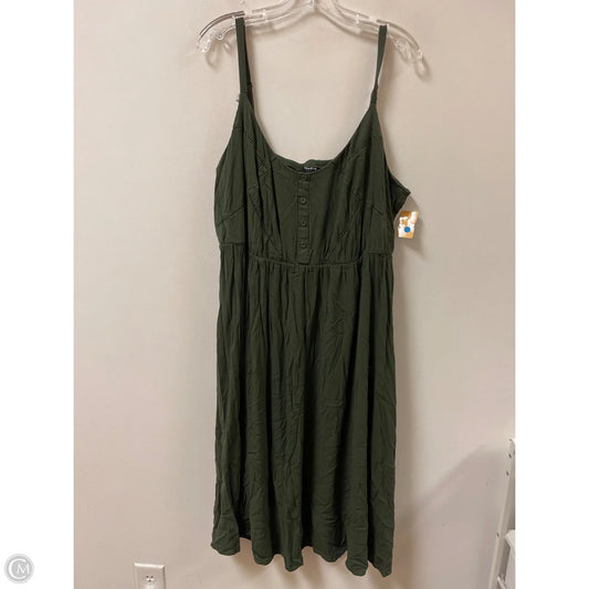 Dress Casual Midi By Torrid In Green, Size: 3x