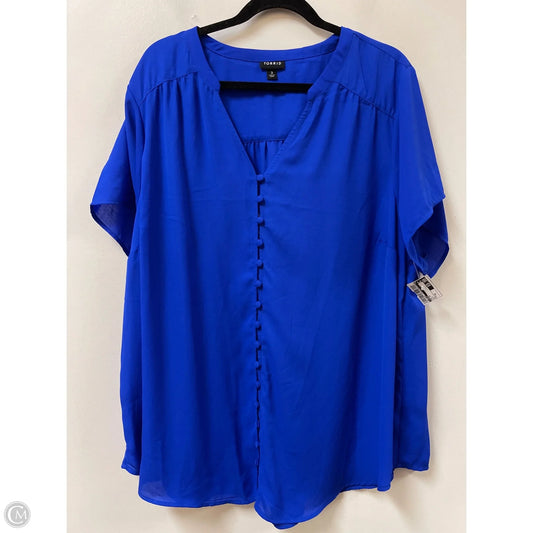 Top Short Sleeve By Torrid In Blue, Size: 3x