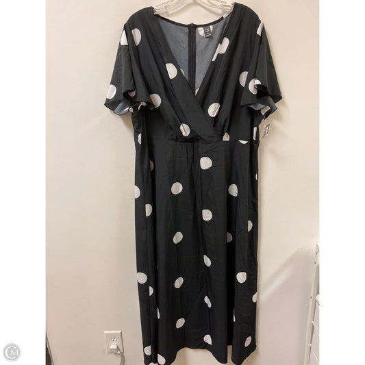 Dress Casual Maxi By Shein In Polkadot Pattern, Size: 3x