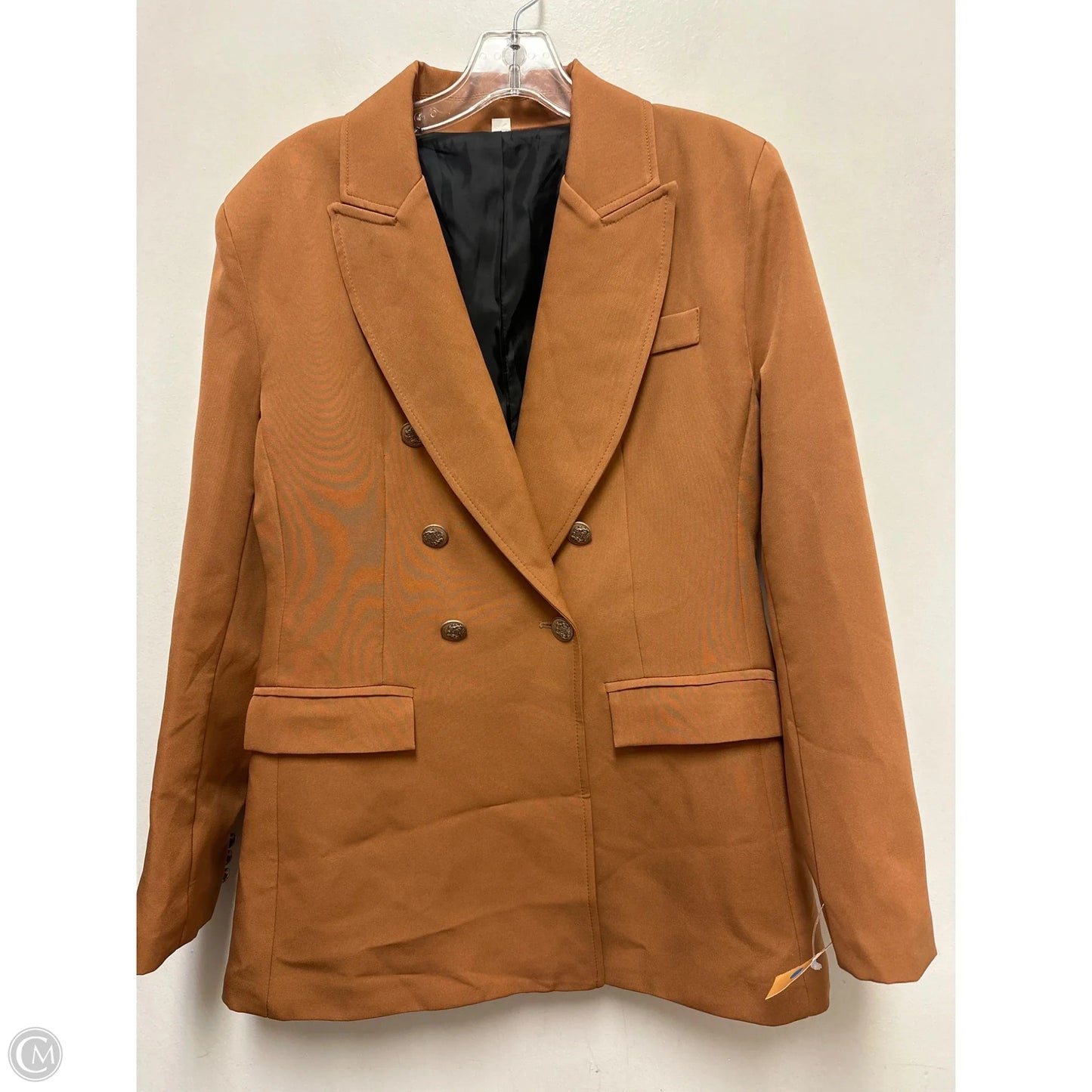Blazer By Clothes Mentor In Brown, Size: M