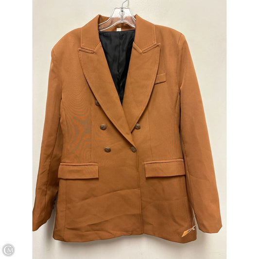 Blazer By Clothes Mentor In Brown, Size: M