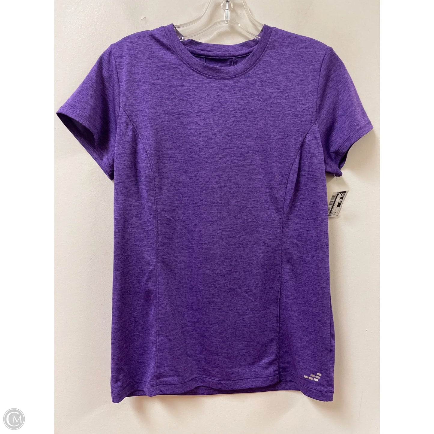 Athletic Top Short Sleeve By Bcg In Purple, Size: M