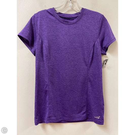 Athletic Top Short Sleeve By Bcg In Purple, Size: M