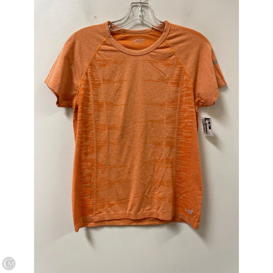 Athletic Top Short Sleeve By Bcg In Orange, Size: M
