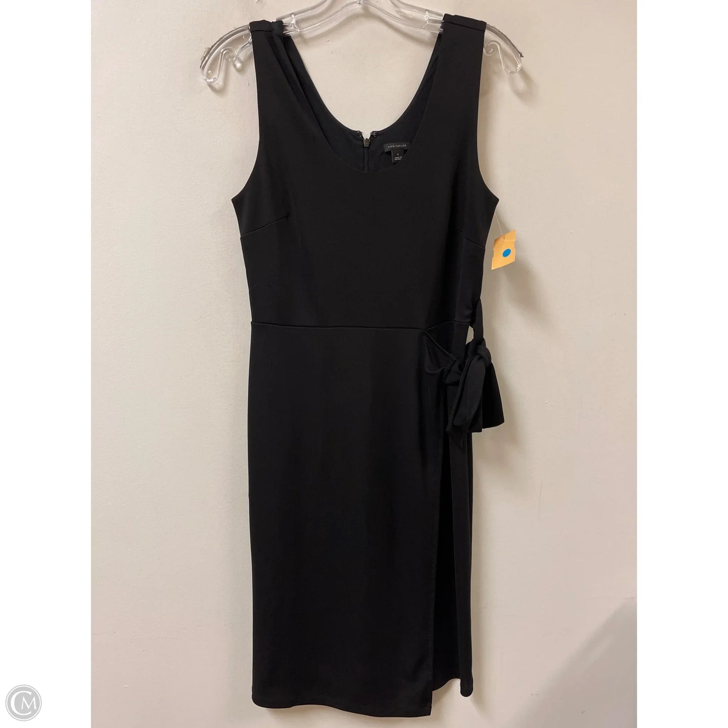 Dress Casual Midi By Ann Taylor In Black, Size: Xs