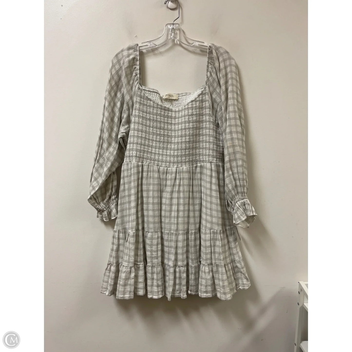 Dress Casual Short By A Beautiful Soul In Grey, Size: 2x