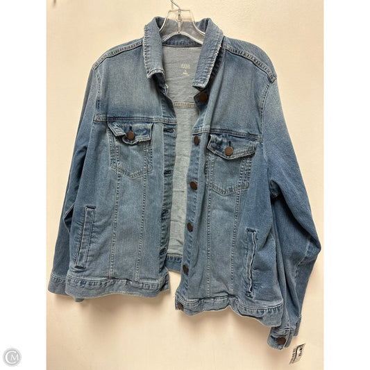 Jacket Denim By Ana In Blue Denim, Size: 1x