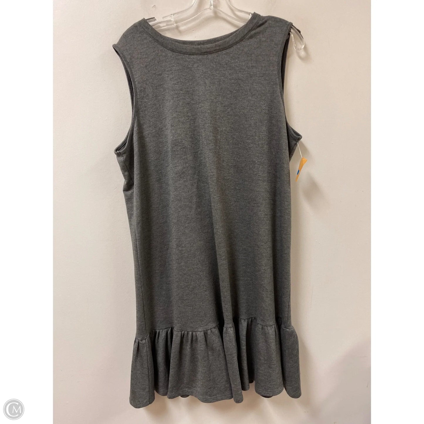 Dress Casual Midi By Apt 9 In Grey, Size: L