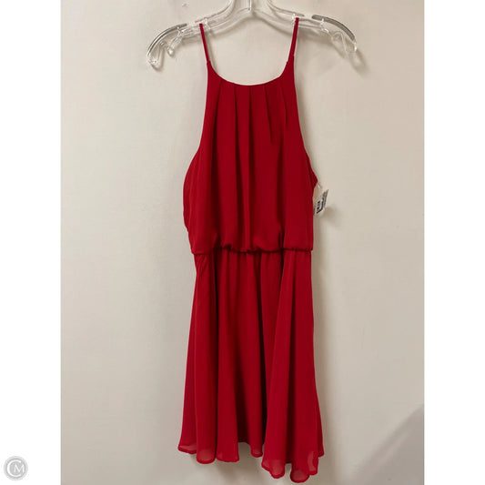Dress Casual Short By Blue Rain In Red, Size: L