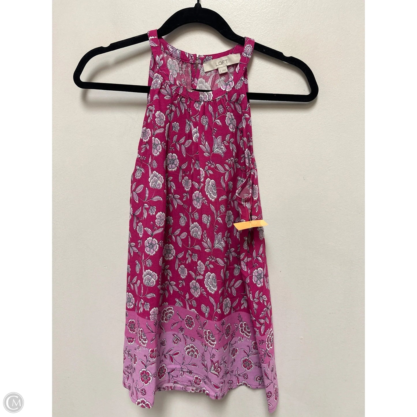 Top Sleeveless By Loft In Pink, Size: S