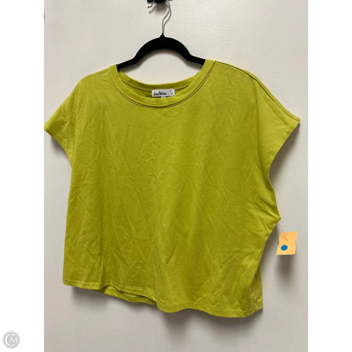 Top Short Sleeve By Sam Edelman In Yellow, Size: L