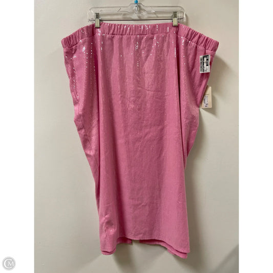 Skirt Midi By St Johns Bay In Pink, Size: 22