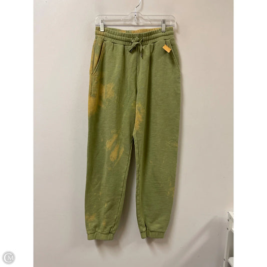 Athletic Pants By Sweaty Betty In Green & Yellow, Size: 4