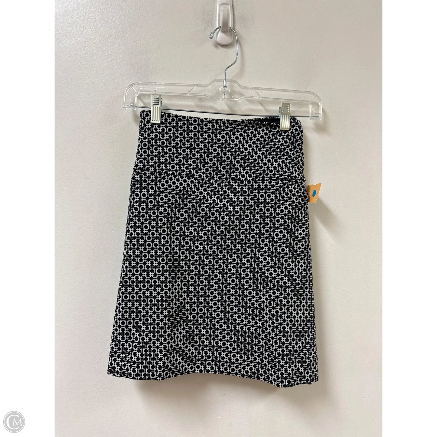 Skort By Sc & Co In Black & White, Size: 12