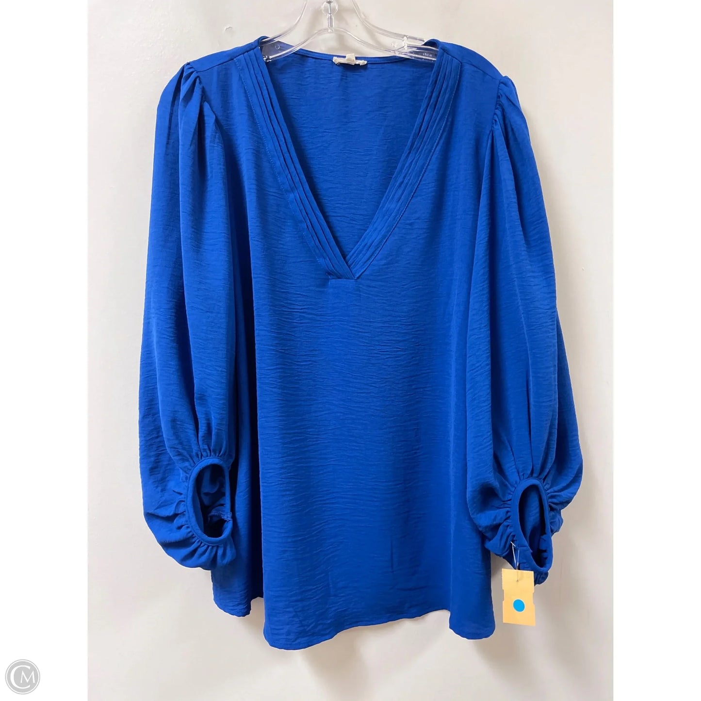 Top Long Sleeve By Jodifl In Blue, Size: L