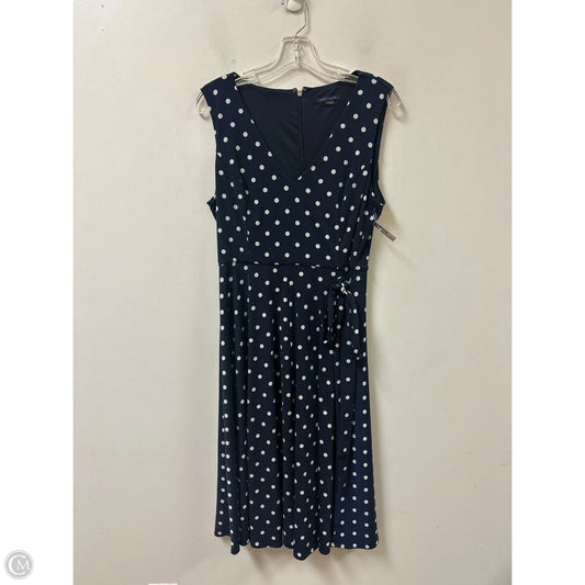 Dress Casual Midi By Tommy Hilfiger In Polkadot Pattern, Size: L