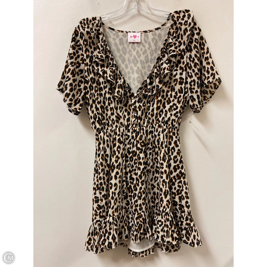Dress Casual Short By Buddy Love In Animal Print, Size: S