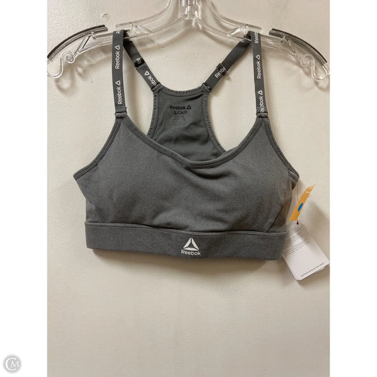 Athletic Bra By Reebok In Grey, Size: S