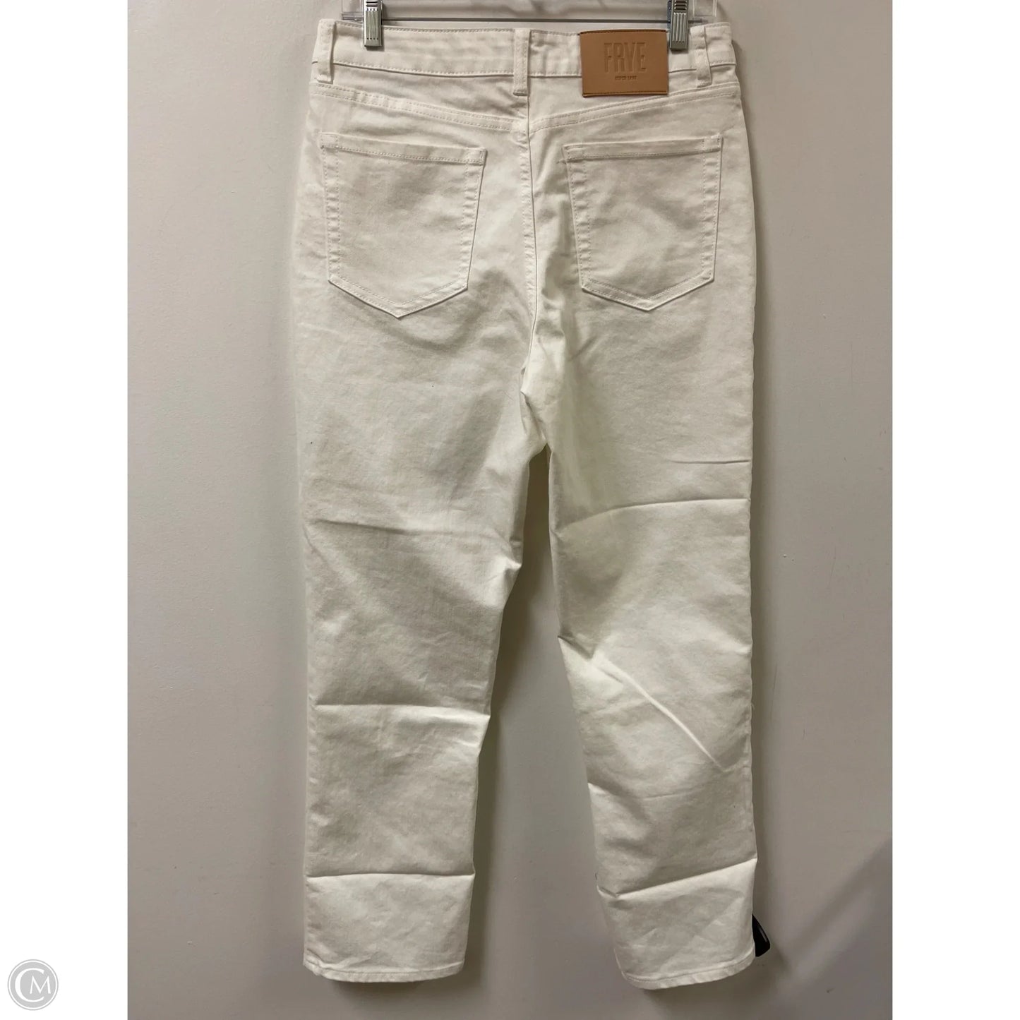 Jeans Designer By Frye In White Denim, Size: 4