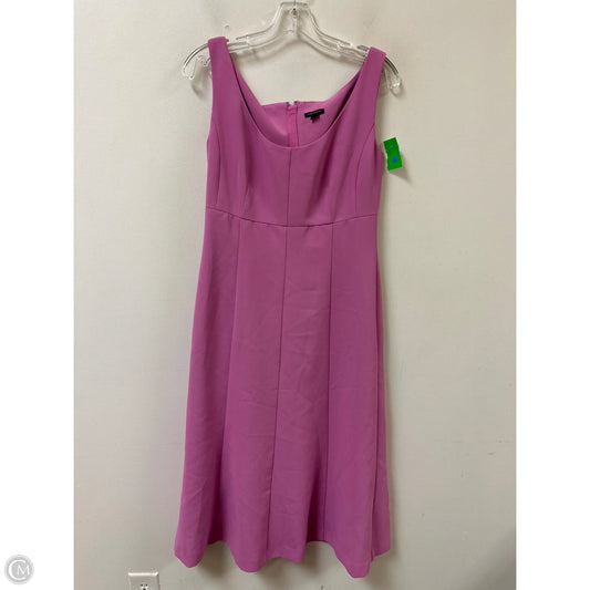 Dress Casual Midi By Ann Taylor In Purple, Size: Xs