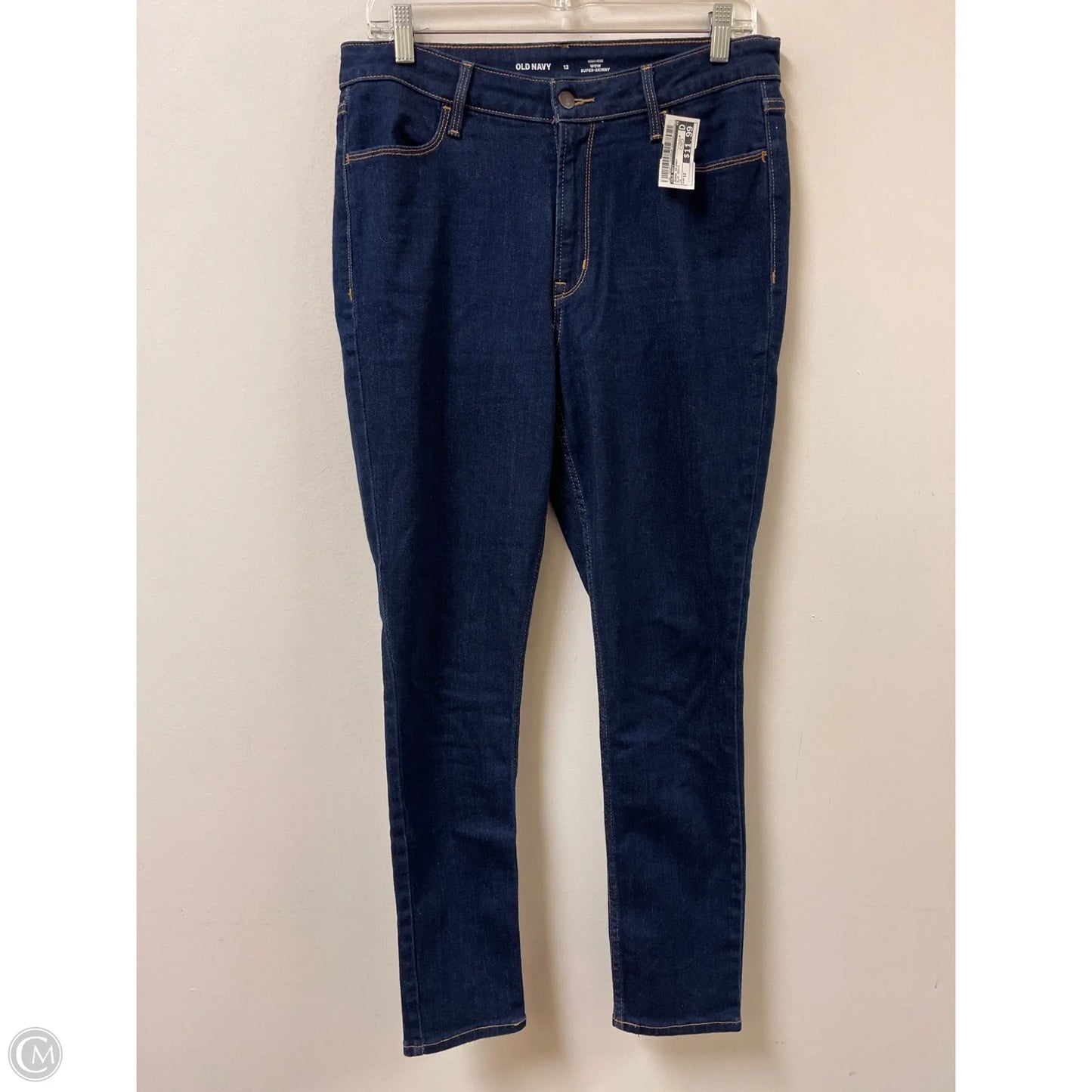 Jeans Skinny By Old Navy In Blue Denim, Size: 12