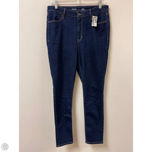 Jeans Skinny By Old Navy In Blue Denim, Size: 12