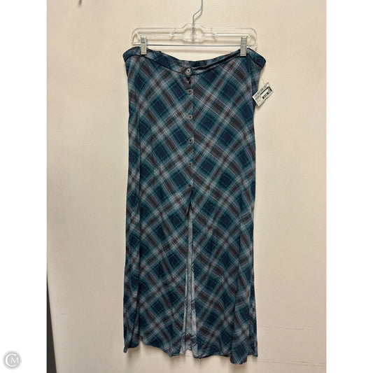 Skirt Maxi By Wild Fable In Blue & Green, Size: 12