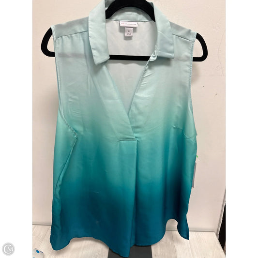 Top Sleeveless By Liz Claiborne In Teal, Size: Xl