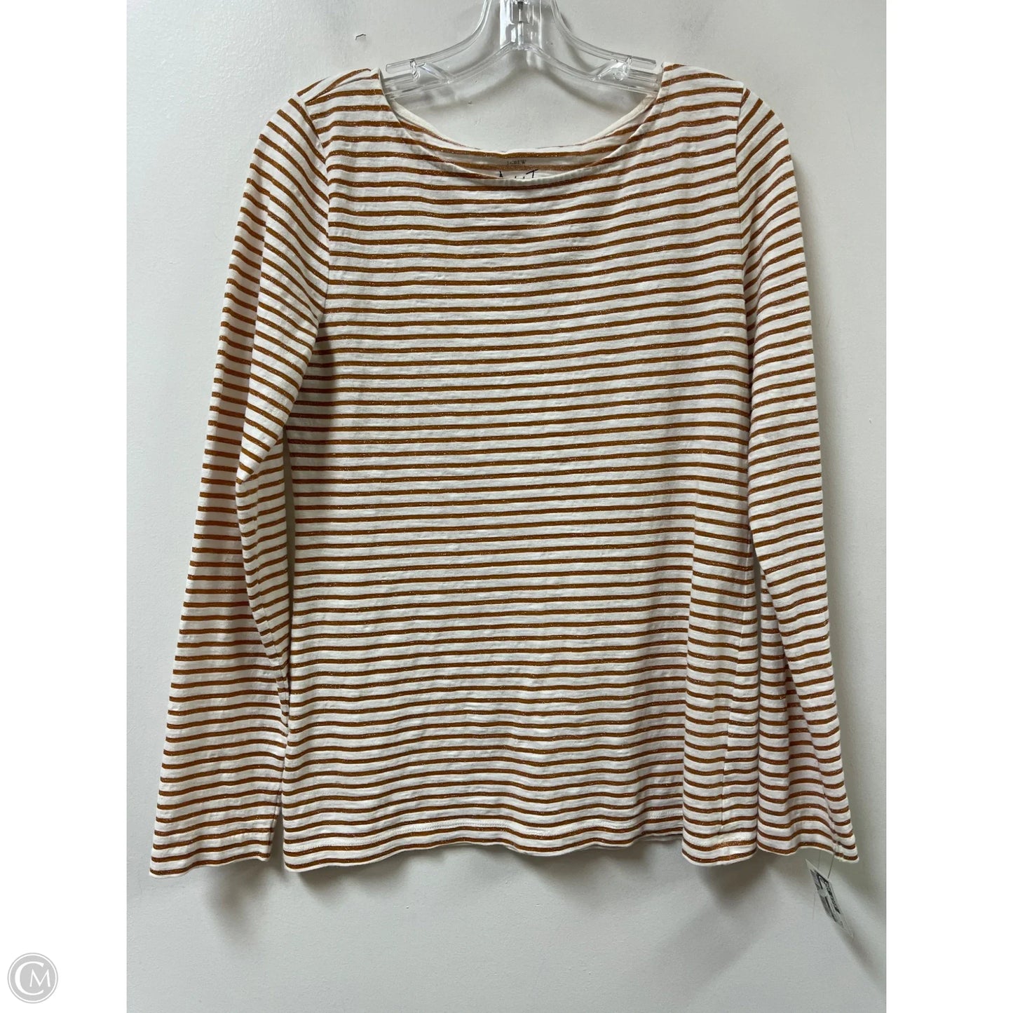 Top Long Sleeve By J. Crew In Striped Pattern, Size: M