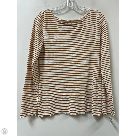 Top Long Sleeve By J. Crew In Striped Pattern, Size: M
