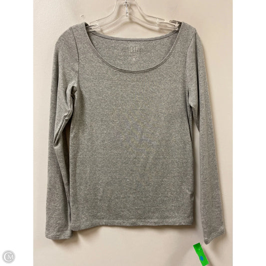 Top Long Sleeve By Gap In Grey, Size: M