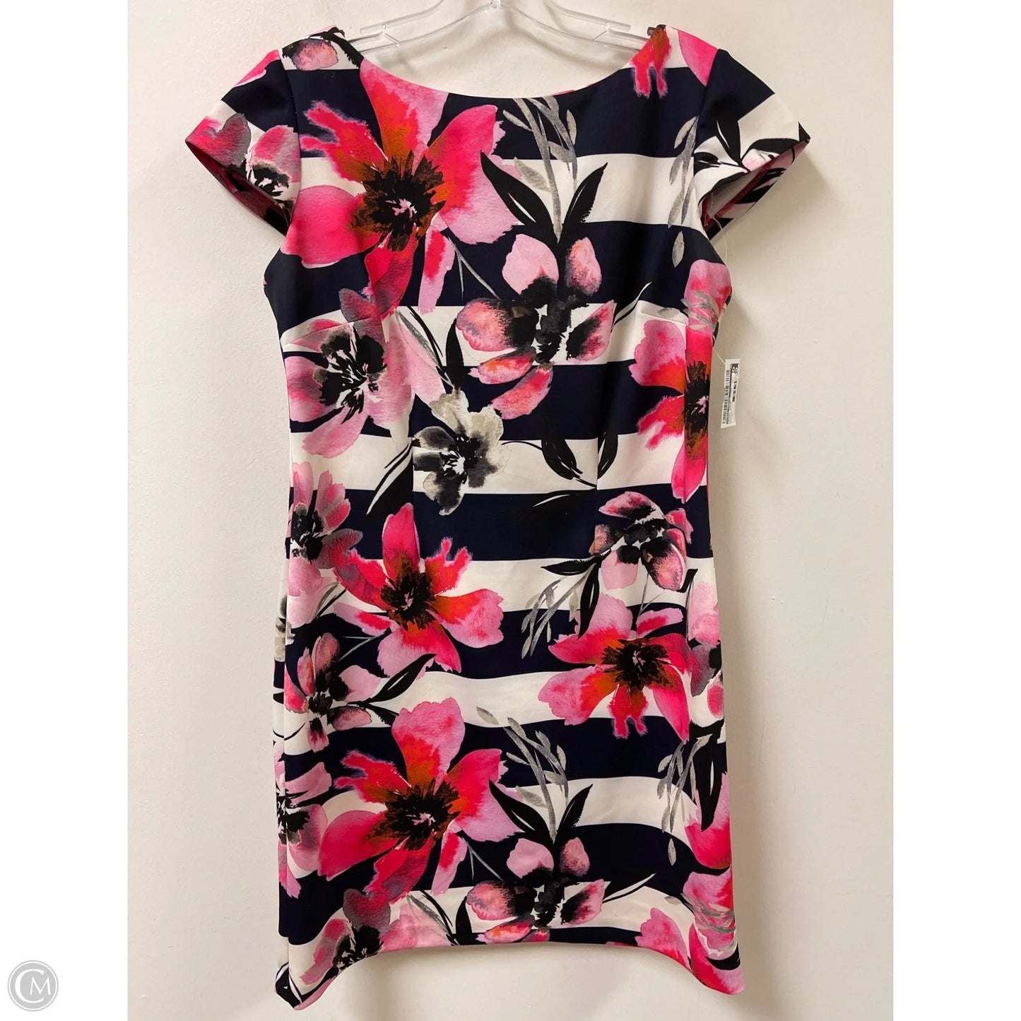 Dress Casual Short By Vince Camuto In Blue & White, Size: L
