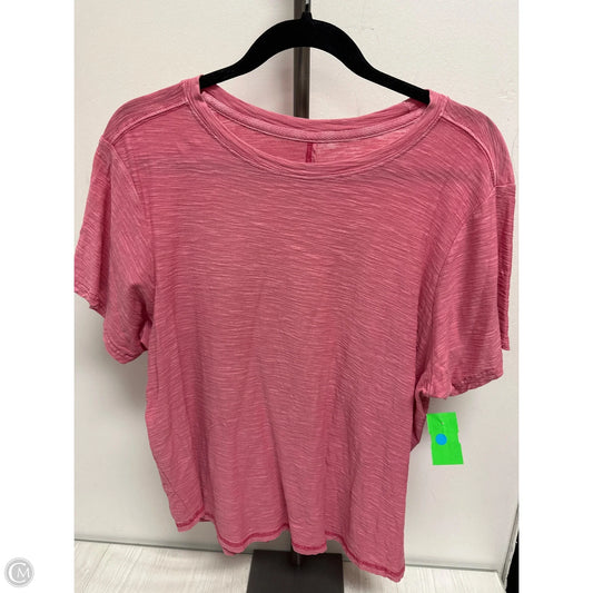 Top Short Sleeve By Pilcro In Pink, Size: 1x