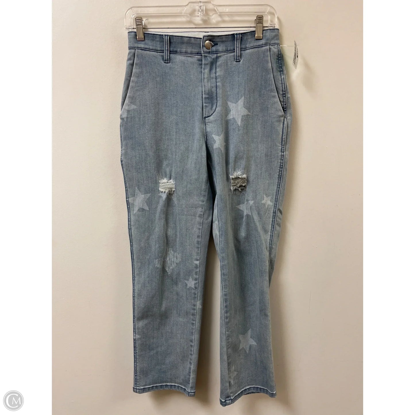 Jeans Straight By Easel In Blue Denim, Size: 4