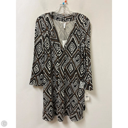 Dress Designer By Diane Von Furstenberg In Black & Brown, Size: M