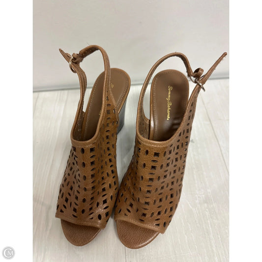 Sandals Heels Wedge By Tommy Bahama In Tan, Size: 10