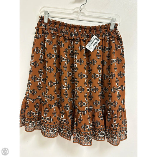 Skirt Mini & Short By Max Studio In Black & Brown, Size: 16