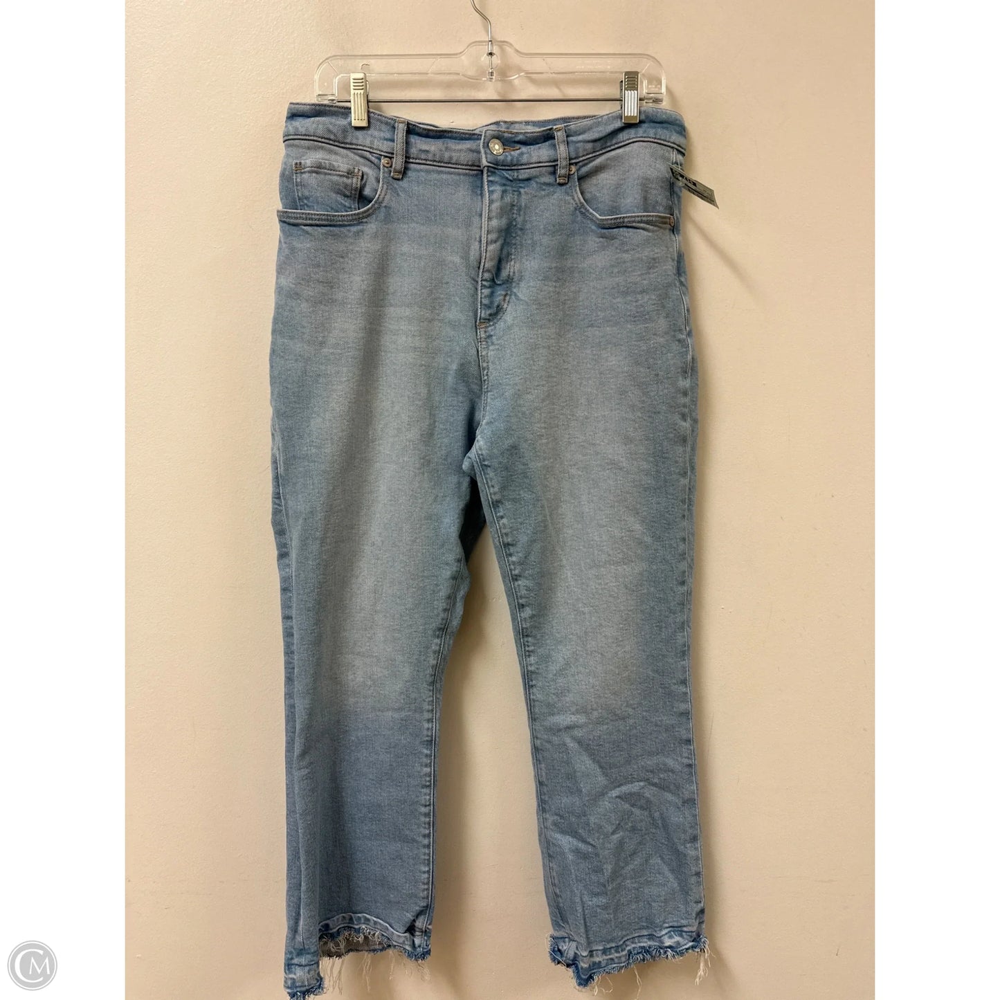 Jeans Cropped By Loft In Blue Denim, Size: 12