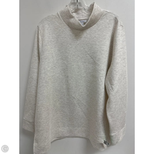 Sweatshirt Collar By Chicos In Cream, Size: 1x