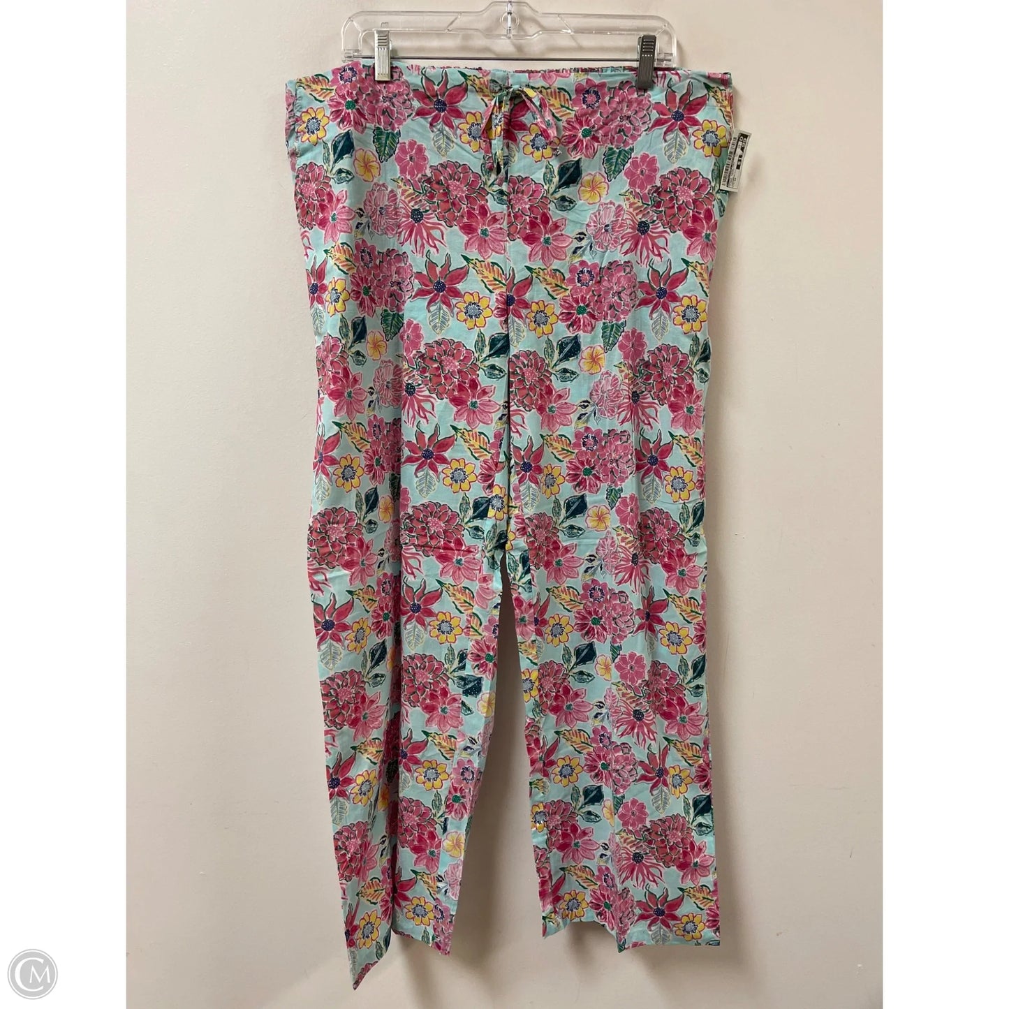 Pants Wide Leg By Clothes Mentor In Floral Print, Size: 16