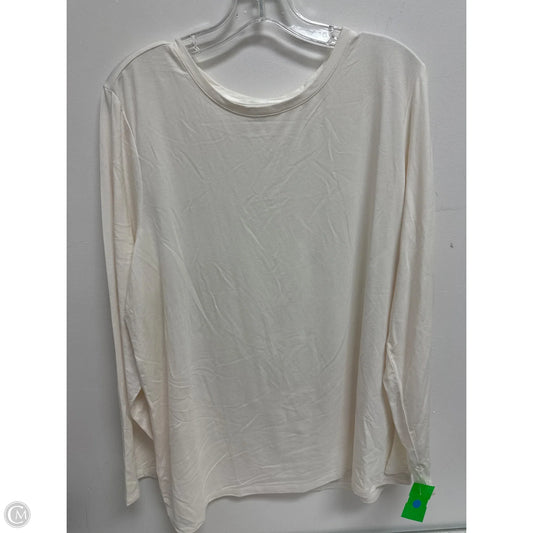 Top Long Sleeve By Chicos In Cream, Size: 1x