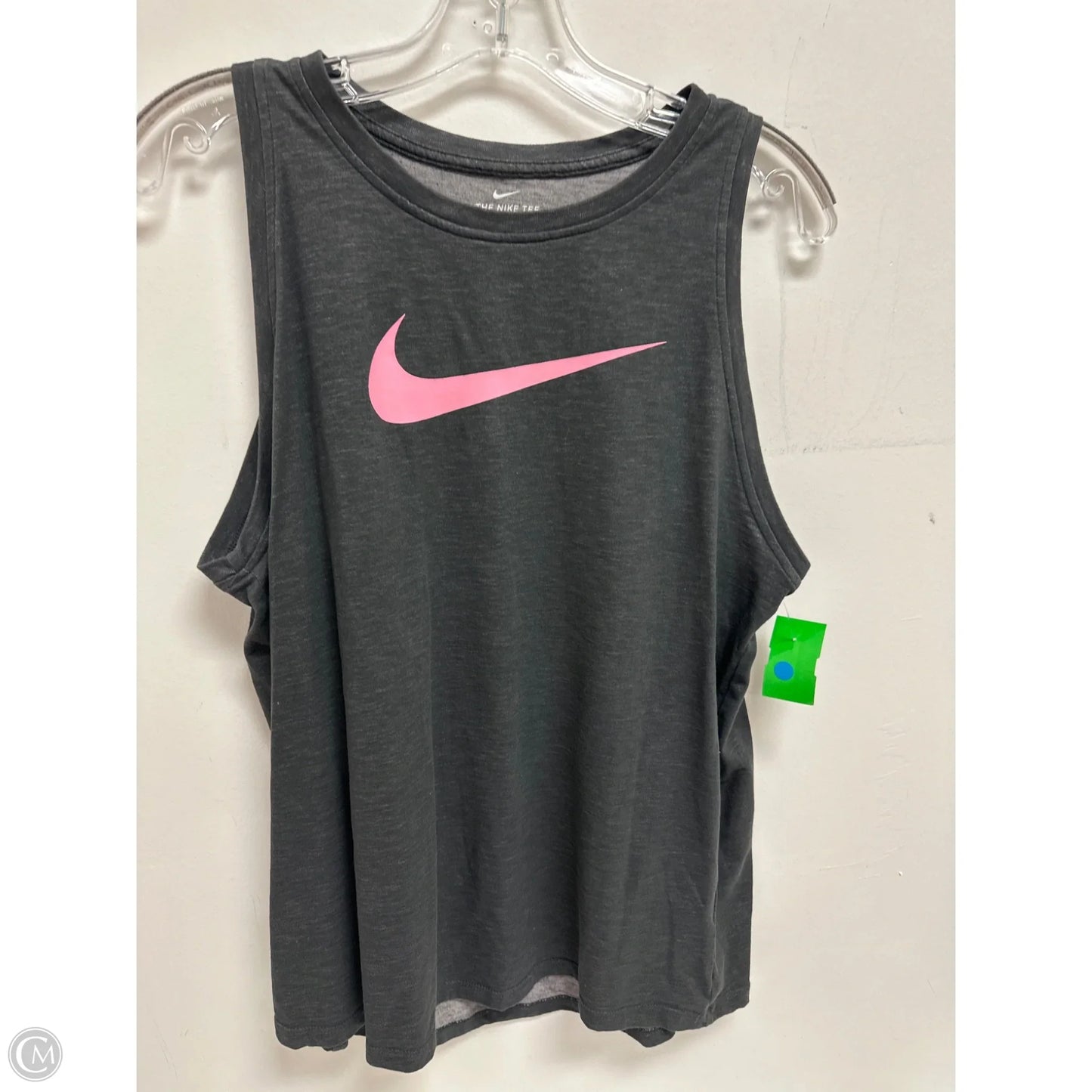 Athletic Tank Top By Nike In Grey, Size: L