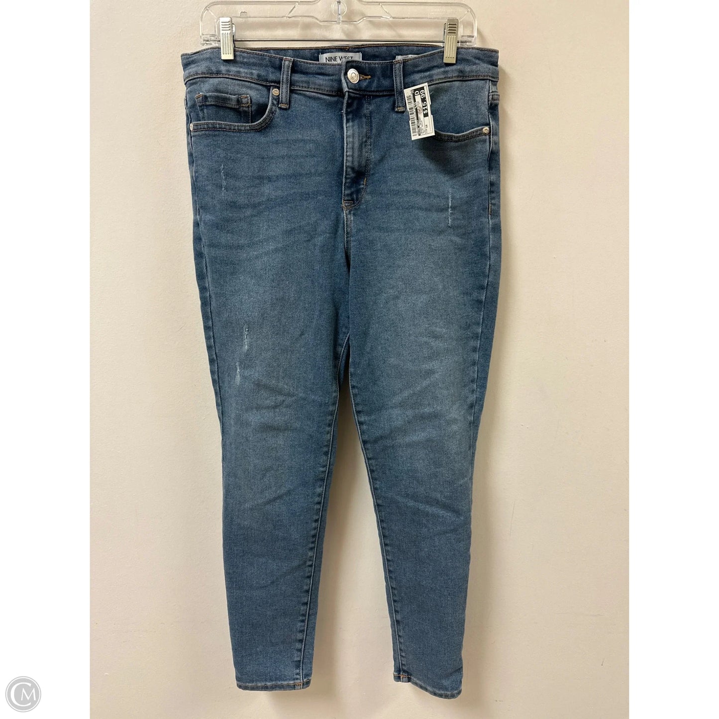 Jeans Skinny By Nine West In Blue Denim, Size: 10