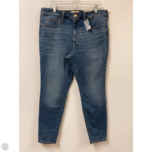 Jeans Skinny By Universal Thread In Blue Denim, Size: 14